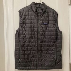 Men's Patagonia Nano Puff Vest XL EUC Forge Gray